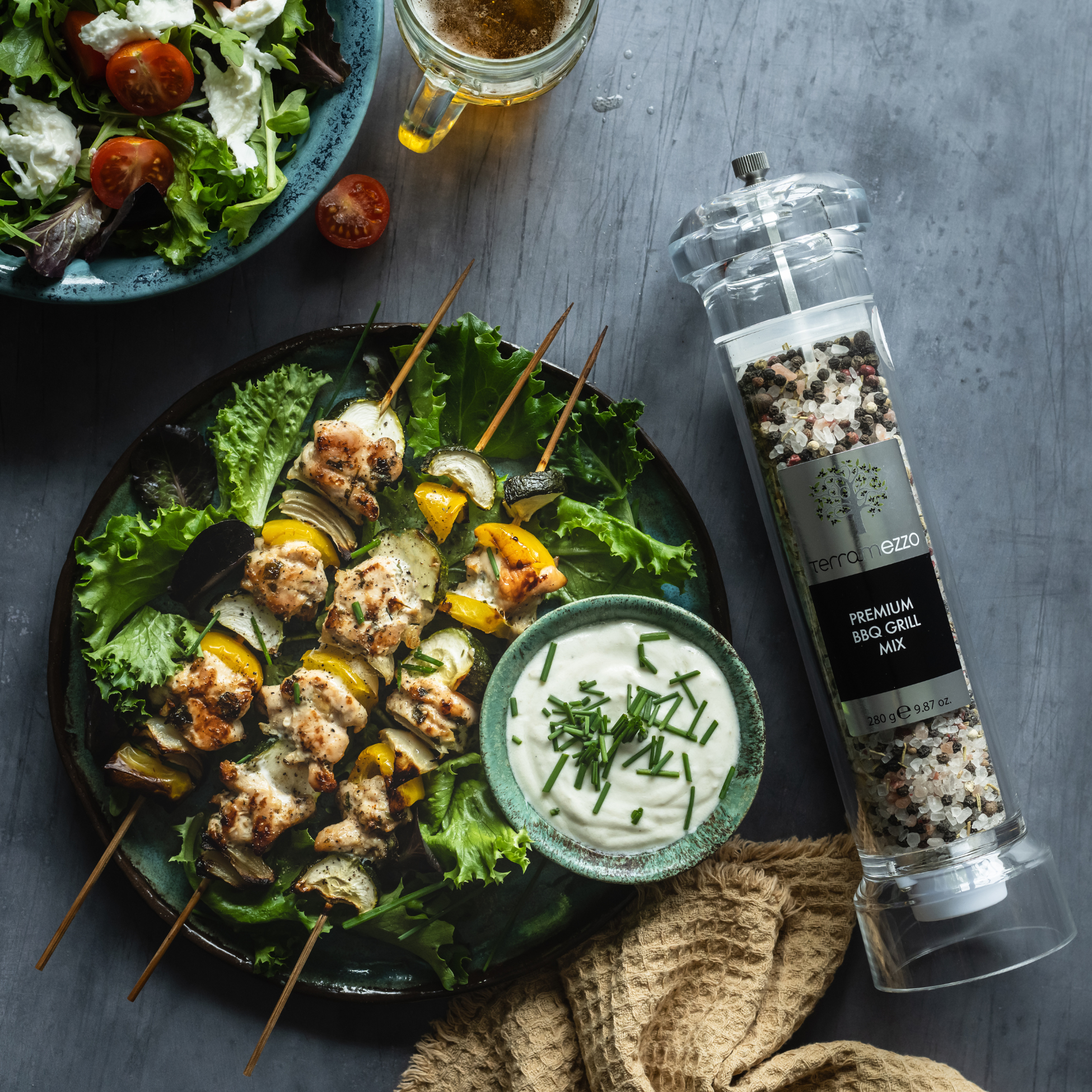 MEDITERRANEAN CHICKEN AND VEGETABLE SKEWERS &ndash; Terramezzo Mercato