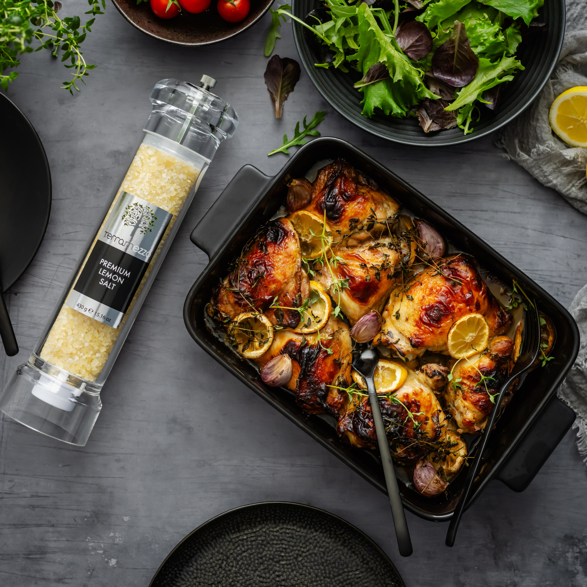 LEMON CHICKEN THIGHS WITH THYME – Terramezzo Mercato