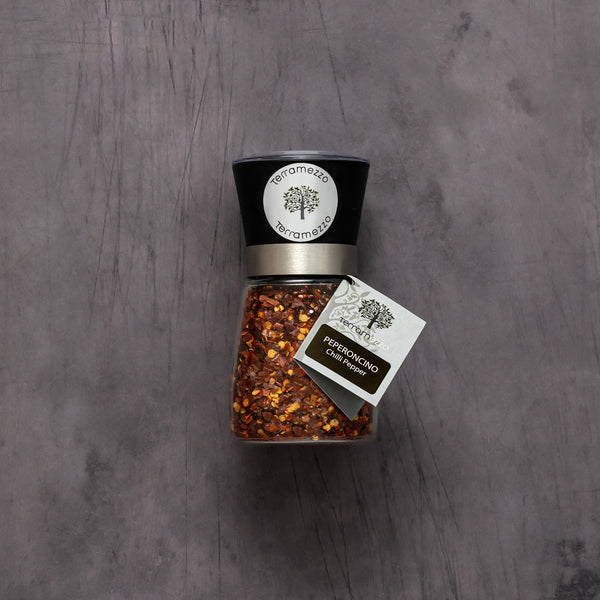 Terramezzo Gourmet Chilli Flakes Glass Mill