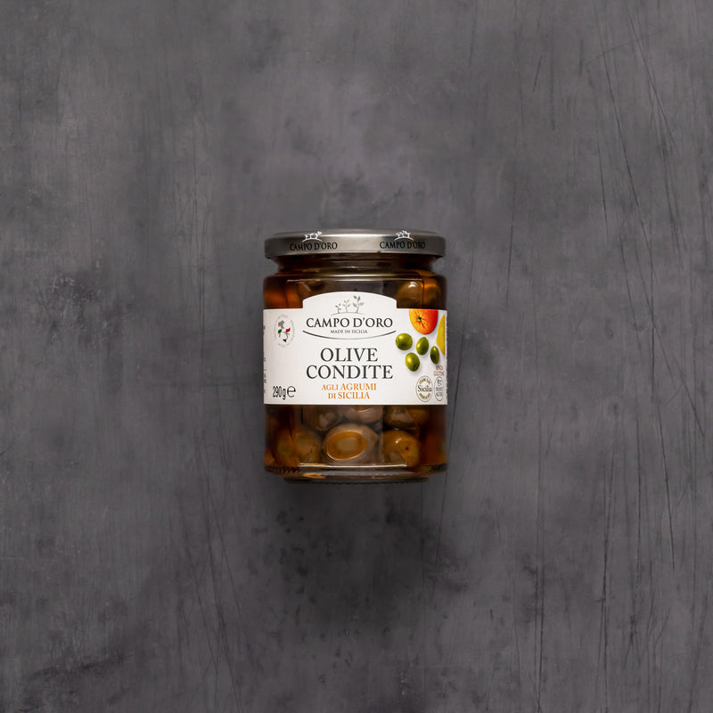 Campo D'Oro Sicilian Olives with Citrus