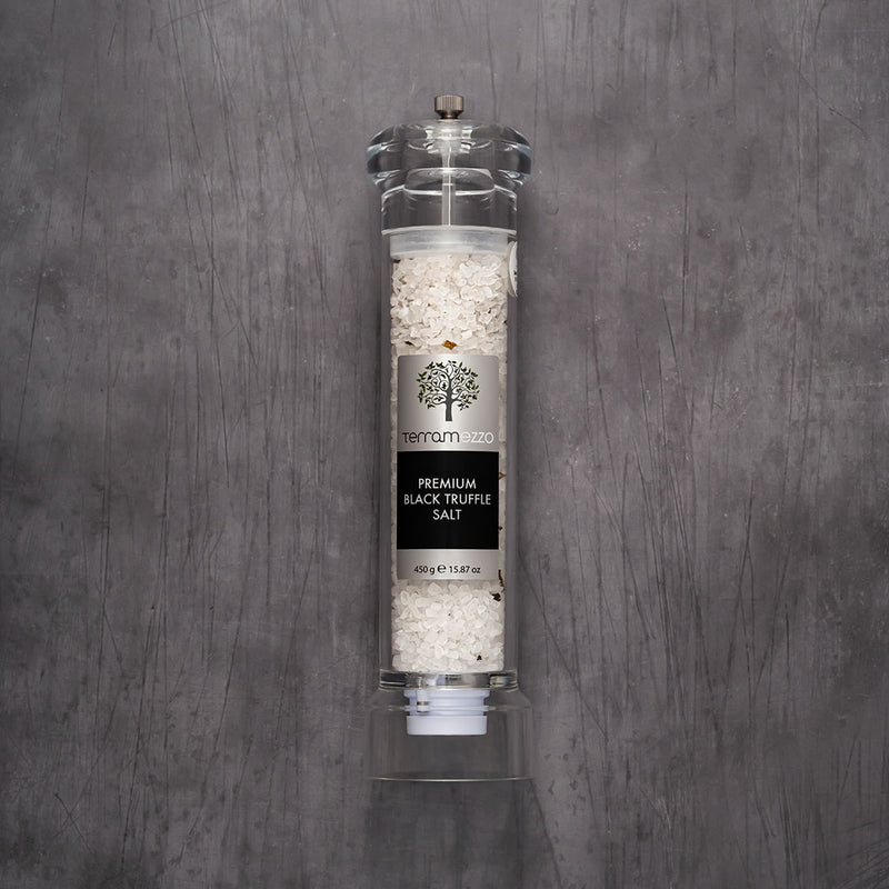 Terramezzo 30cm Black Truffle Salt Premium Mill