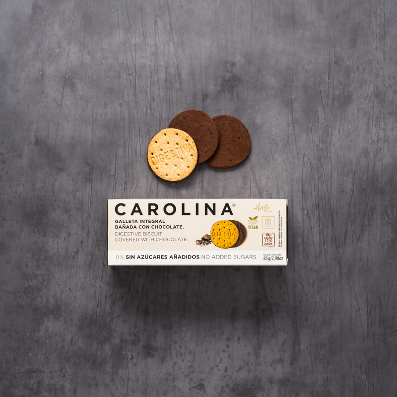 Carolina Low Sugar Chocolate Covered Digestive Biscuits