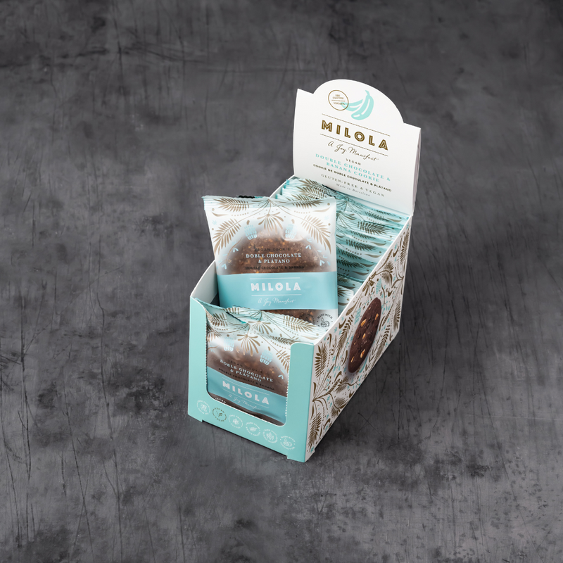 Milola Double Chocolate & Banana 24 Gluten Free Cookies