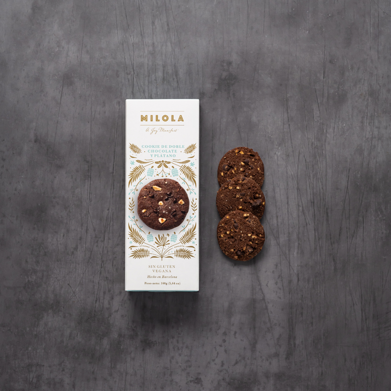 Milola Double Chocolate and Hazelnut Gluten Free Cookies