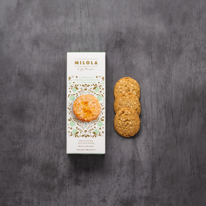 Milola Orange, Almond and Cardamon Gluten Free Cookies